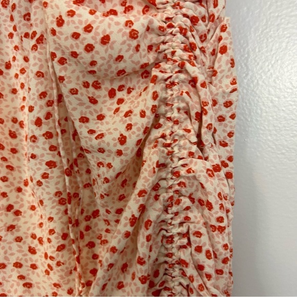 NWT Cotton Candy LA Rosebud Floral Shirred Tank Dress Salmon Size M - Picture 10 of 10